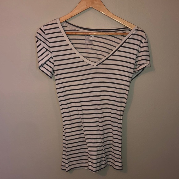 Nollie Striped V-Neck Tee - Picture 1 of 1